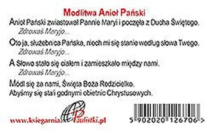 Sztuka odmawiania modlitwy Anioł Pański – przewodnik dla wiernych
